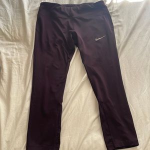 Nike Dri-fit Cropped Leggings, purple